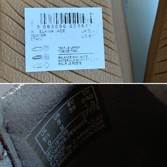 Clark’s Elaina Jade Ballet Flat in Pewter Size 8 - Picture 7 of 12